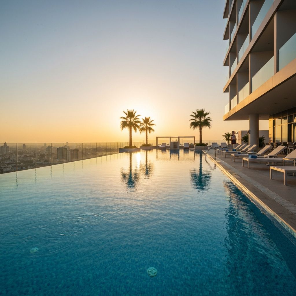 Rooftop infinity pool